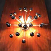 Lampe de table atomique allemande de l'âge spatial du milieu du siècle de Cosack
