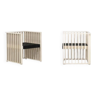 "Purkersdorf" model armchairs by Josef Hoffmann for Wittmann, 1905.