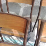 Series 8 vintage school chairs Mullca