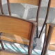 Series 8 vintage school chairs Mullca