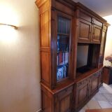 Directory style solid cherry bookcase