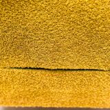 Vintage 60s armchair in cumin yellow terry fabric