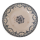 E. Bourgeois footed plate – Excelsior blue decoration, late 19th century