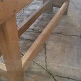 Carpenter's workbench in old solid oak - 2m50