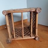 Cache pot large square bamboo