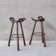 Brutalist Mid-Century 'Marbella' Bar Stool (2 Available)