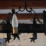 Vintage neo-Gothic chandelier with 6 arms