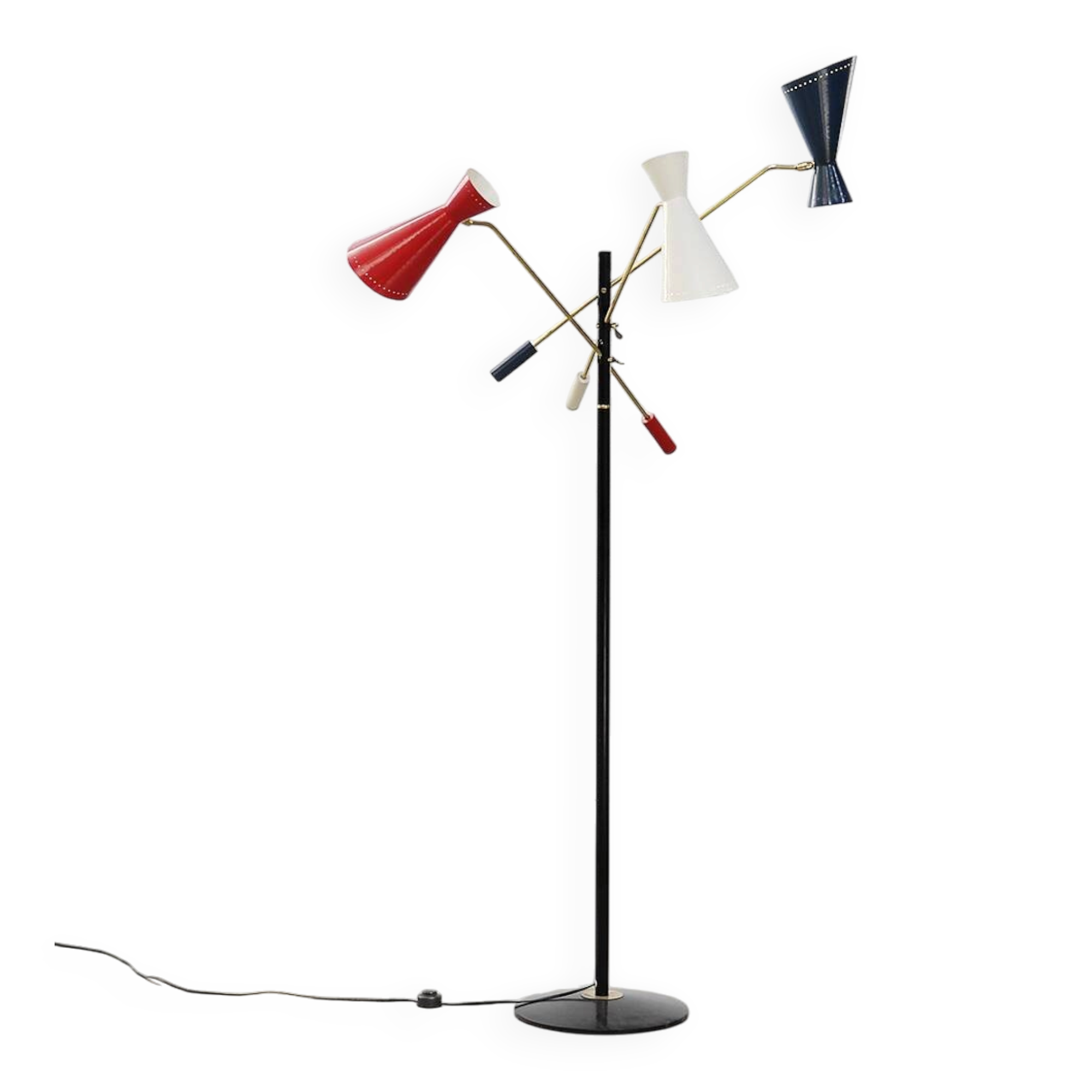 Original Italian 'Triennale' floor lamp attributed to Stilnovo