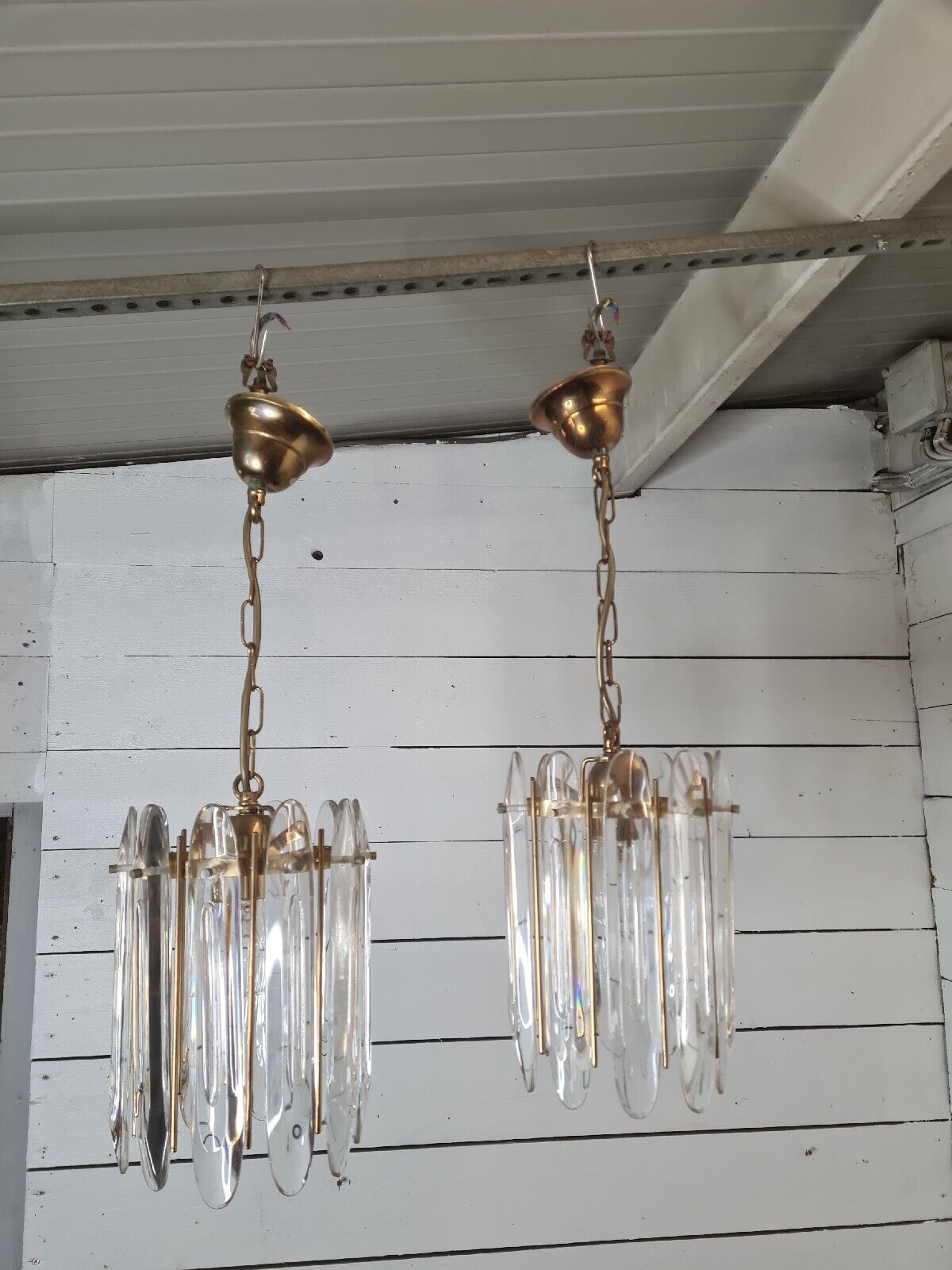 Chandeliers Murano Crystal ceiling lamps from the 70