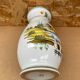 Old vase e. tessier the unicorn white ceramic painted decor vintage