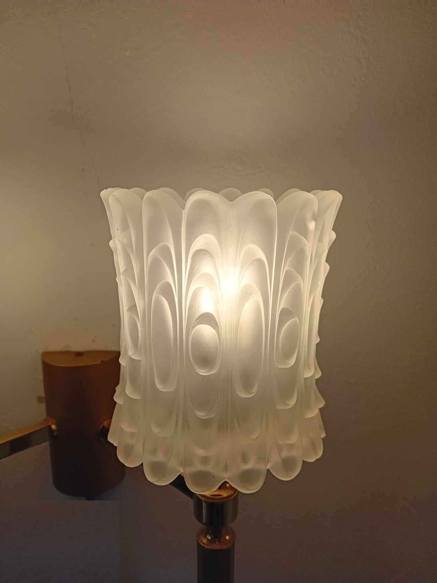 Pair of maison lunel paris france wall lights with 2 lights