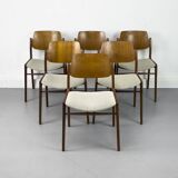 Teak Dining Chairs by Hartmut Lohmeyer for Wilkhahn, 1960s, Set of 6