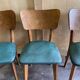 Ensemble de 4 chaises estampillées elf