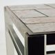 Steel and ceramic coffee table, Set of 2 (MK10681)