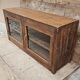 Buffet - glass TV cabinet in Burmese teak