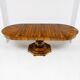 Extendable Biedermeier walnut round table - 1920-1939