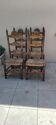 4 chaises ancienne bois provençal