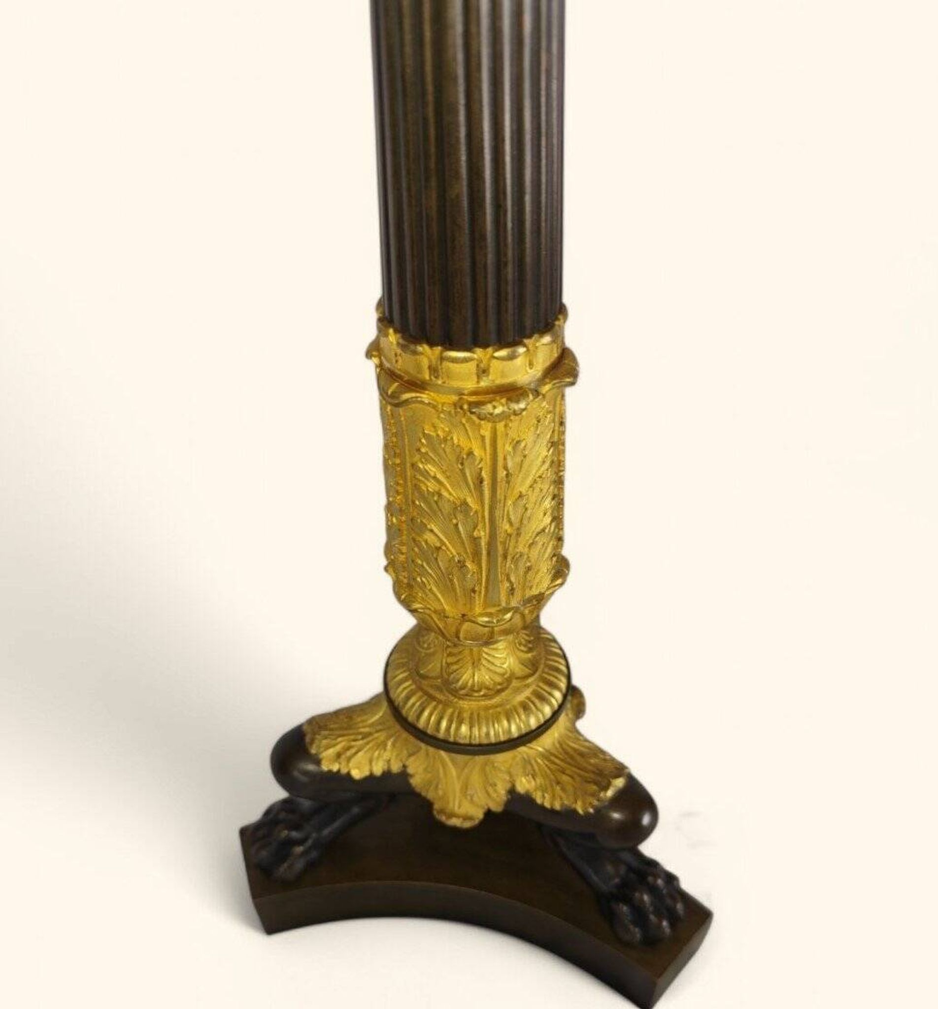 Large Pair of Gilded Bronze Chandeliers - Restoration Period (1815-1830)