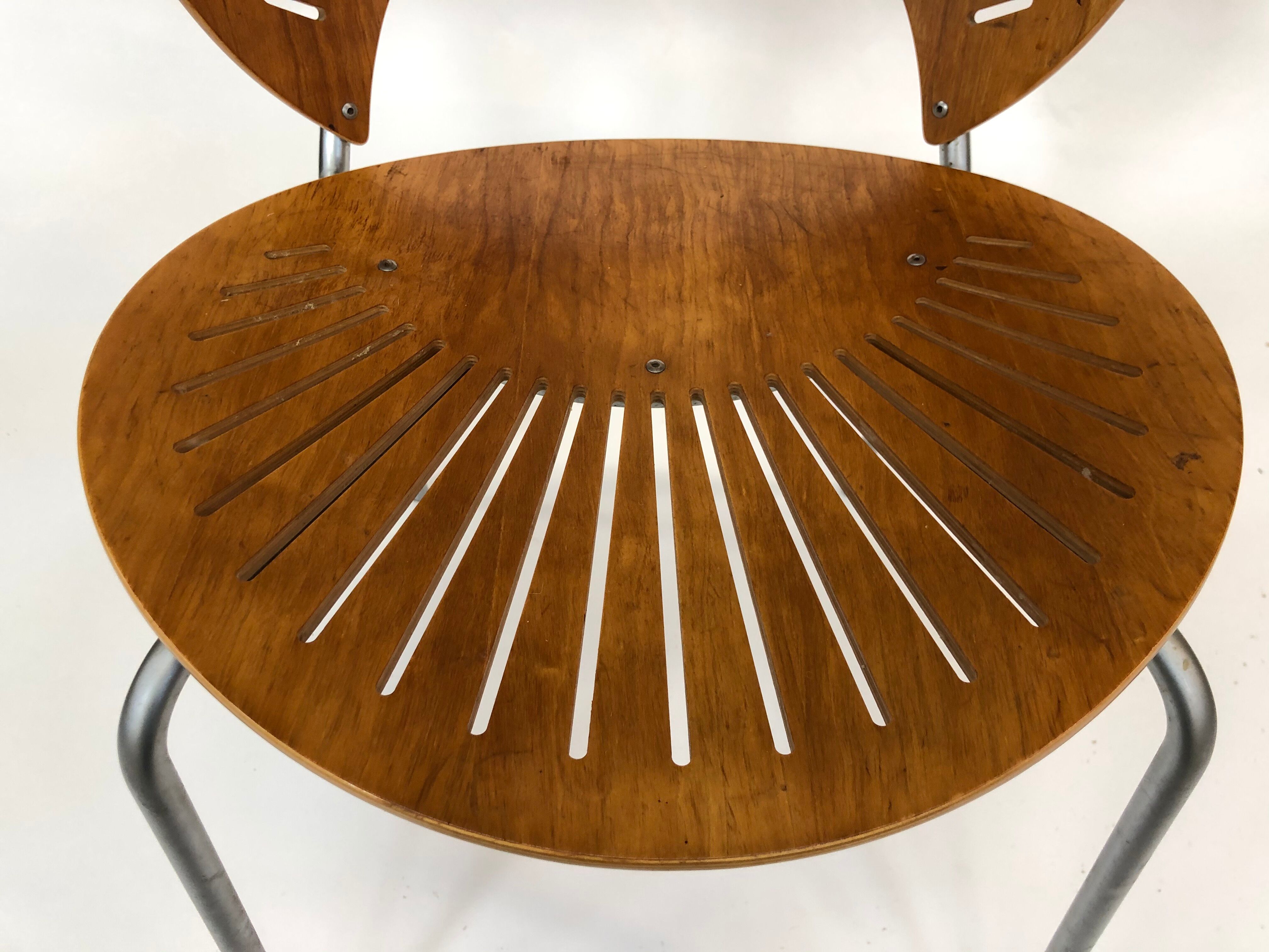 Suite de quatre chaises danoise "Trinidad" par Nanna Ditzel pour Fredericia Stolefabrik en teck