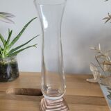 Rosé glass soliflor vase