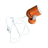 Orange space age wall lamp, designed by S. Indra, Czechoslovakia, 1970s.
