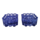Two candle holders from Danish Holmegaard glassworks, 1968s