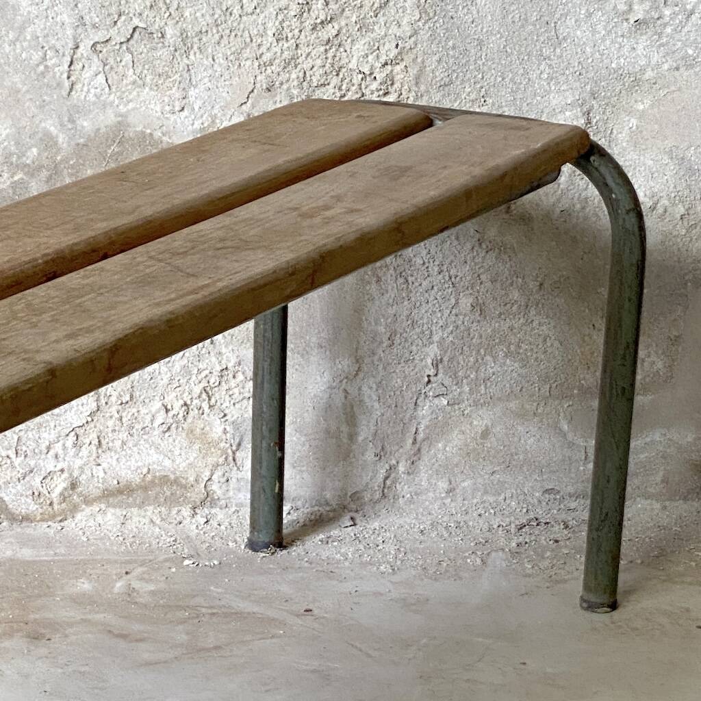 Vintage school bench