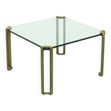 Brass and Glass Coffee Table by Peter Ghyczy 1970s