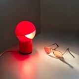 Space Age Lamp 'Sfera Notte' Gagiplast, Vibrant Red, 1970s