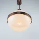UFO Pendant Light – Vintage Space Age Acrylic Hanging Lamp, Copper/Bronze B