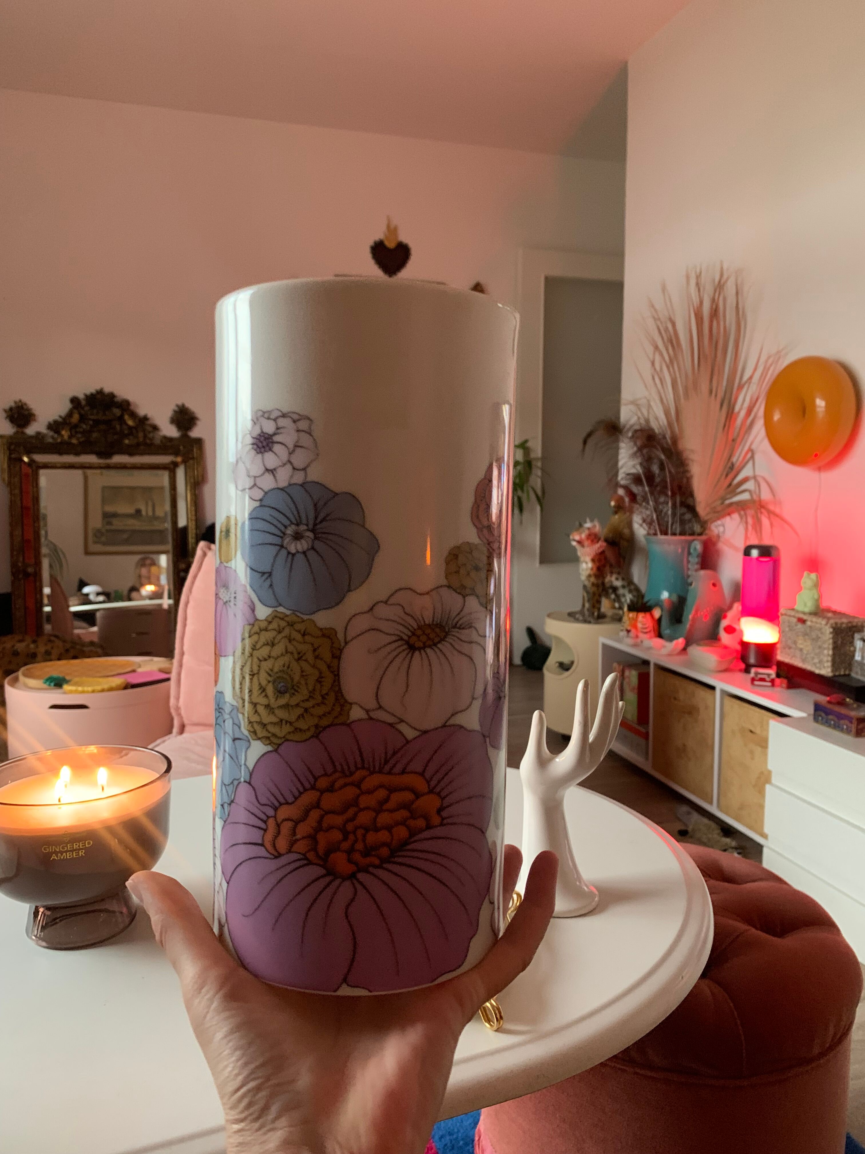 Vintage cylindrical vase Rosenthal