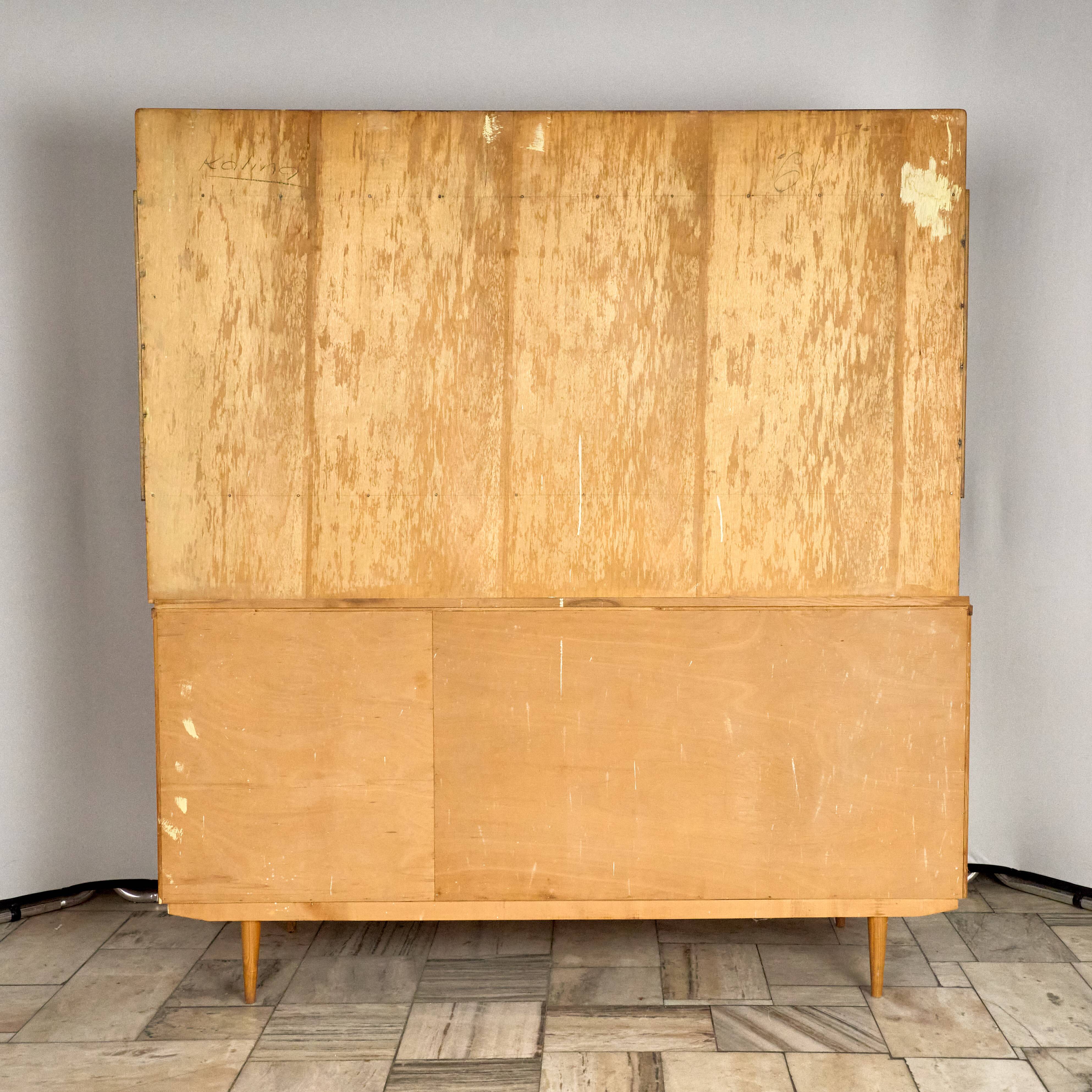 Vintage Credenza with pull-out table, 1960s, Czechoslovakia