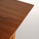 Scandinavian extendable teak and beech dining table, 1950s-60s
