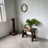 50s Brutalist Oak Coffee Table