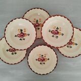 Longchamp Earthenware Dinner Plates Agen Model Vintage