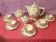 Coffee service 13 pieces Limoges Unique Letourneur Salmon pretty model
