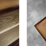 Classic vintage mid-century mahogany buffet with drawers, Danish Scandinavian style, 1970s.