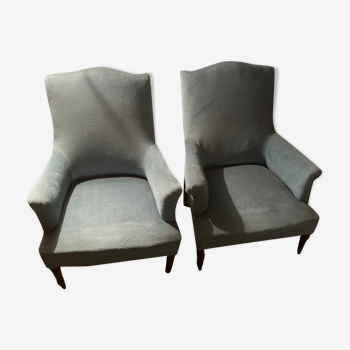 Pair of blue armchairs