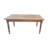 Table de ferme bois pied tourné