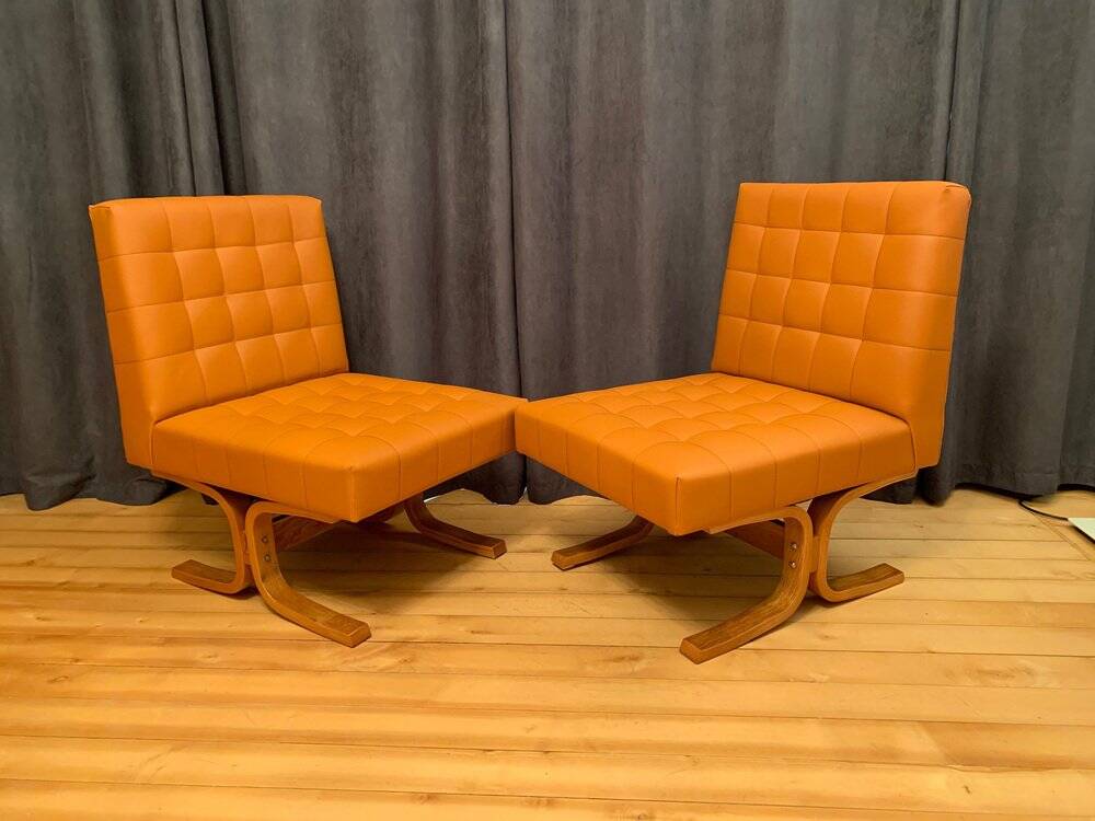 Set of Czechoslovakian armchairs by Ludvik Volak for Drevopodnik Holesov, 1960s