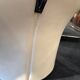 Elda Chair, Joe Colombo, Comfort, Black and Creme, Italy, circa 1970