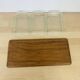 Teak and Danish glass aperitif platter from the 60s.