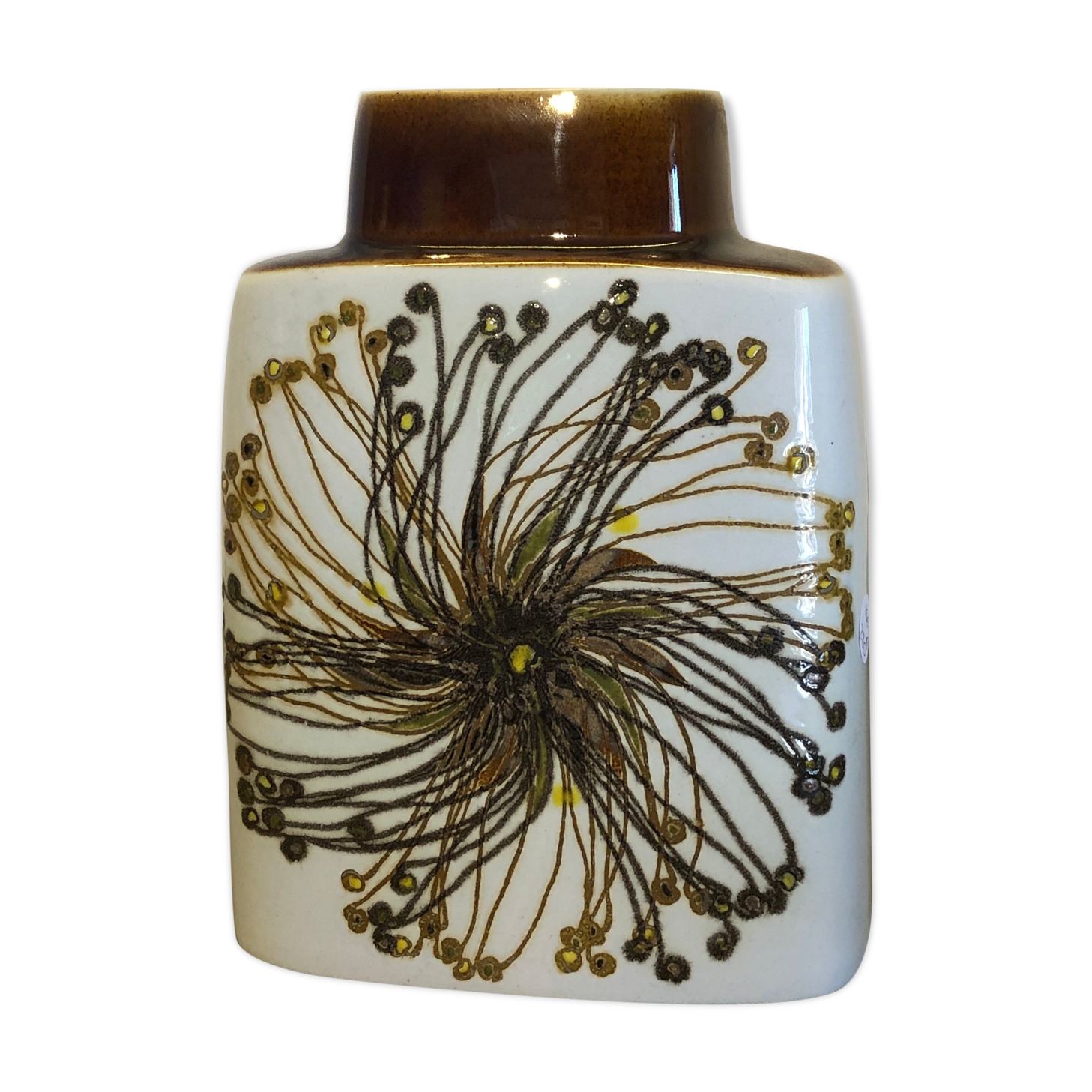 Fajance ceramic vase