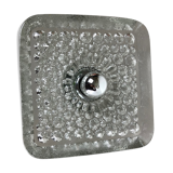 Large glass "bubble" sconces 1970s wall light by Peill & Putzler, Germany