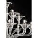 Luxury Transparent Murano Glass Chandelier – Modern Linear Design