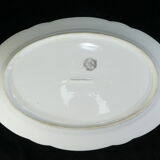 Oval dish in Limoges porcelain for E.Bourgeois paris