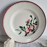 Large round serving platter sarreguemines, epernay model