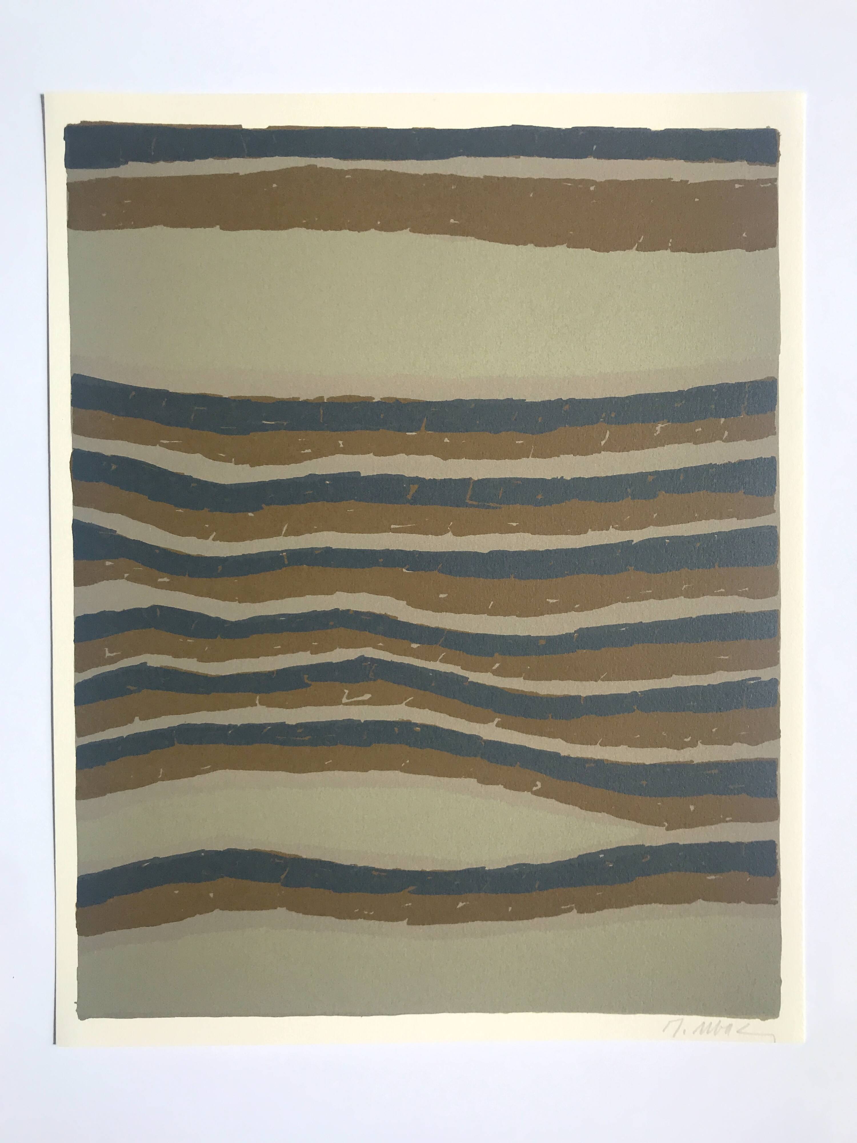 Raoul UBAC, The Earth III, 1978: Original lithograph signed in pencil.