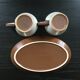 Set 2 tasses et plat à café
