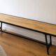 Mango wood and metal bench – industrial style – 161 cm